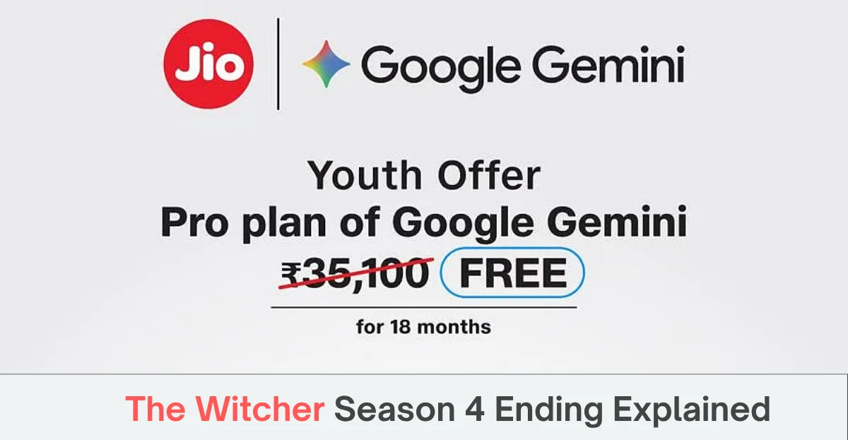 Claim ₹ 35,100 - Free Google Gemini Pro With Jio Big Gift for Young India