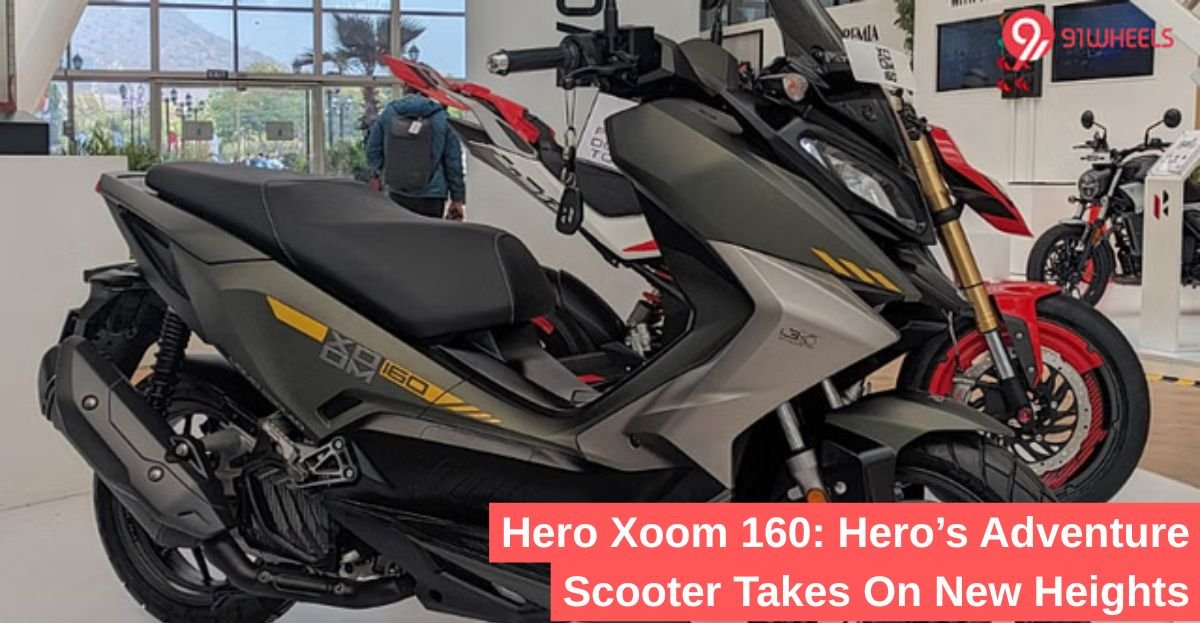 Hero Xoom 160 Hero’s Adventure Scooter Takes On New Heights ( Image With 91wheels.com )