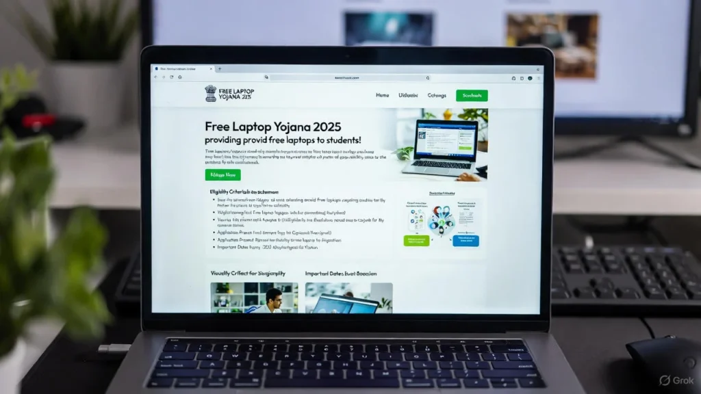 Free Laptop Yojana 2025 के लिए ऑनलाइन आवेदन प्रक्रिया (Step-by-Step Guide)