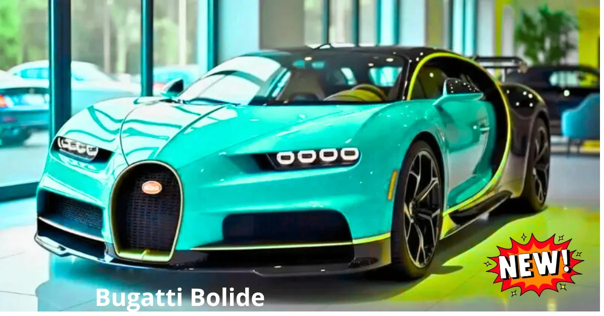 Bugatti Bolide hypercar with extreme aerodynamics, lightweight design, W16 engine power, and track-focused performance