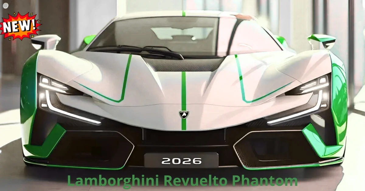 2026 Lamborghini Revuelto Phantom hybrid supercar with extreme speed, powerful performance, and luxury futuristic technology design