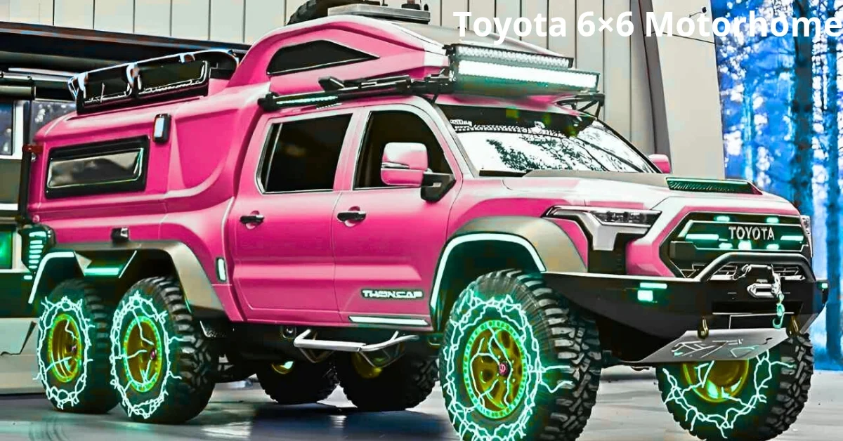 2026 Toyota 6x6 motorhome luxury camper with off-grid capability, rugged adventure design, and affordable price for travel enthusiasts