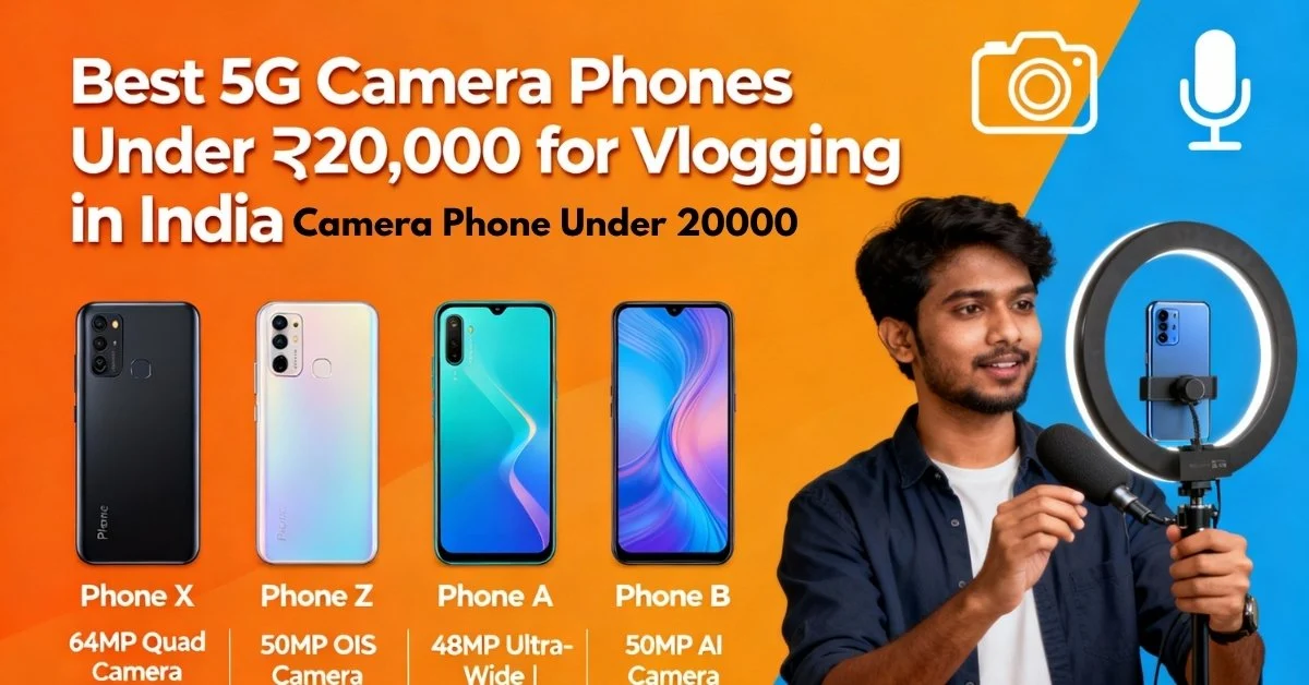 Best 5G camera phone under 20000 for vlogging in India. Camera Phone Under 20000
