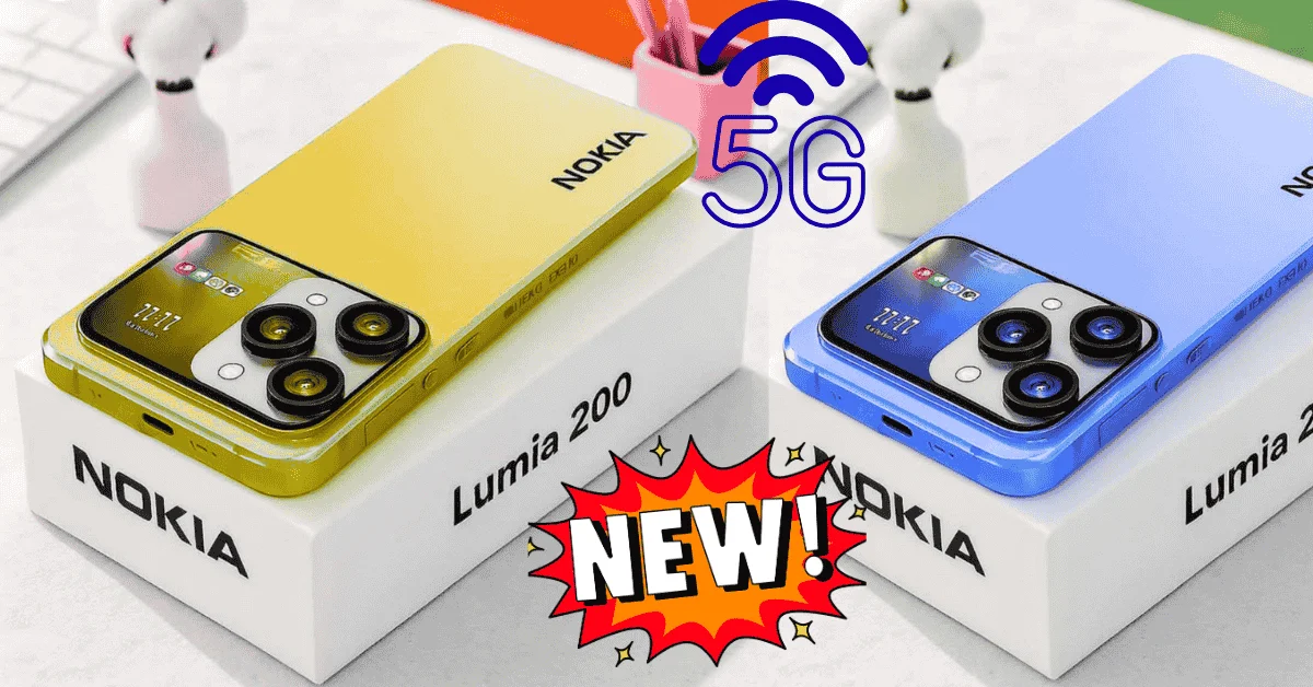 Nokia 5G smartphone with 8GB RAM, 7000mAh battery, 200MP DSLR-level camera, and stylish modern design – new Nokia powerful 5G mobile 2025